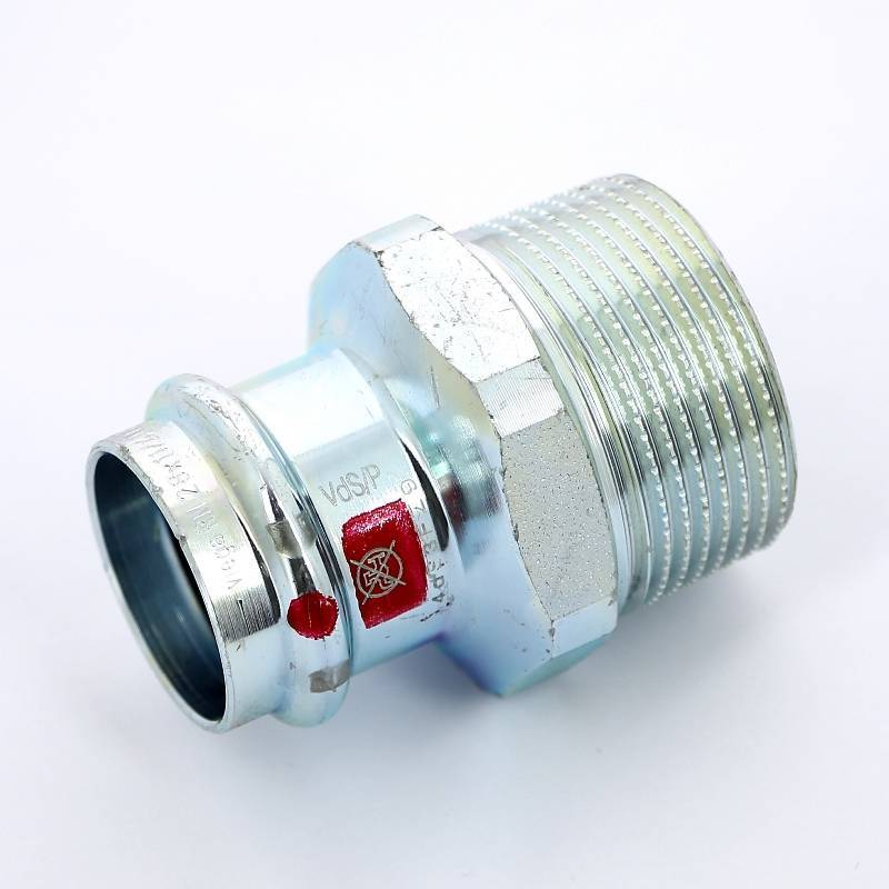 Муфта переходная пресс-Н Viega Prestabo оцинкованная сталь 28х1 1/4 642006