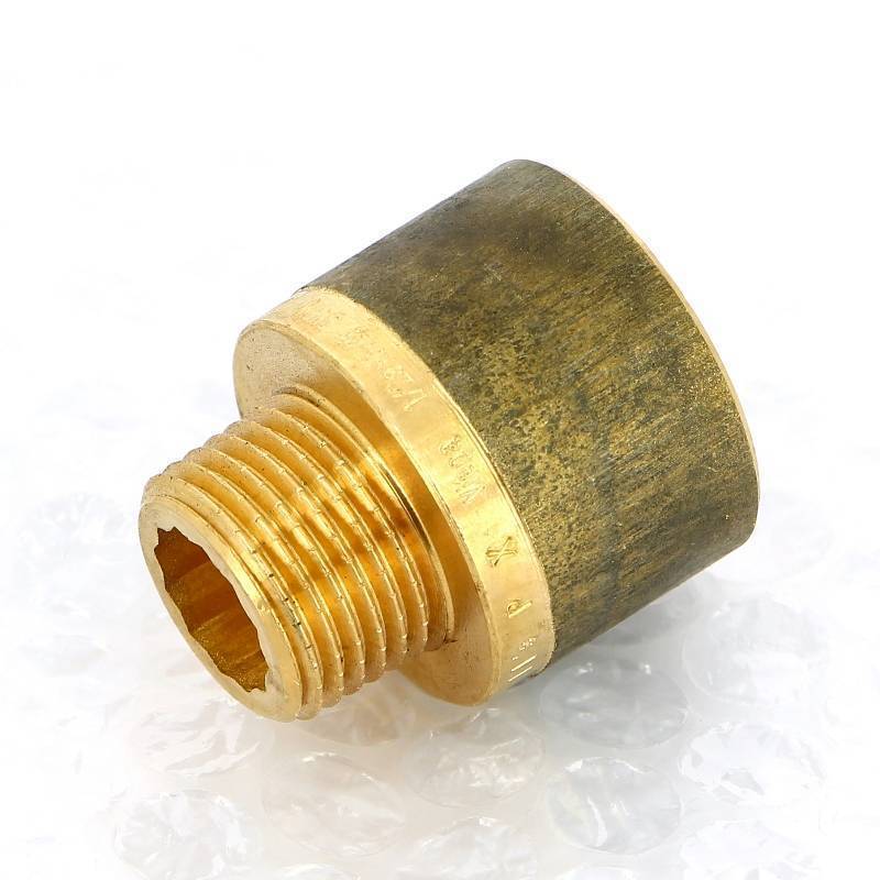 Переходник круглый Viega 1/2 x 3/4 дюйма НВ бронза 320423