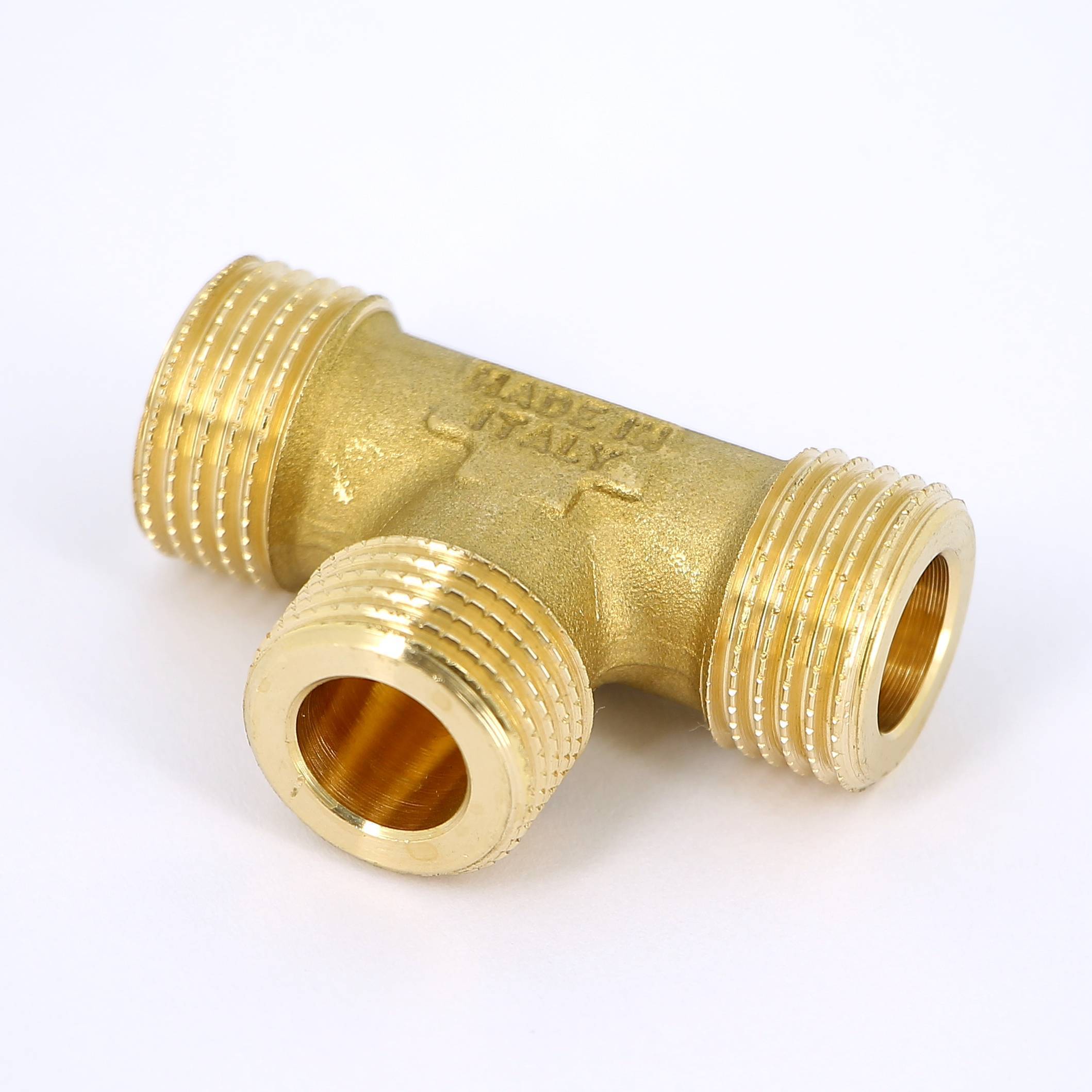 Тройник с наружной резьбой Tiemme 1/2 с плоским торцом 4710020