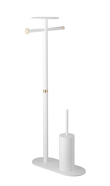 Стойка для ванной напольная Boheme Venturo золото/белый 10953-W-G