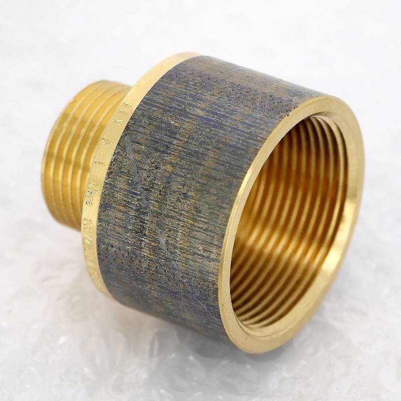 Переходник круглый Viega 1 x 1 1/2 дюйма НВ бронза 650858