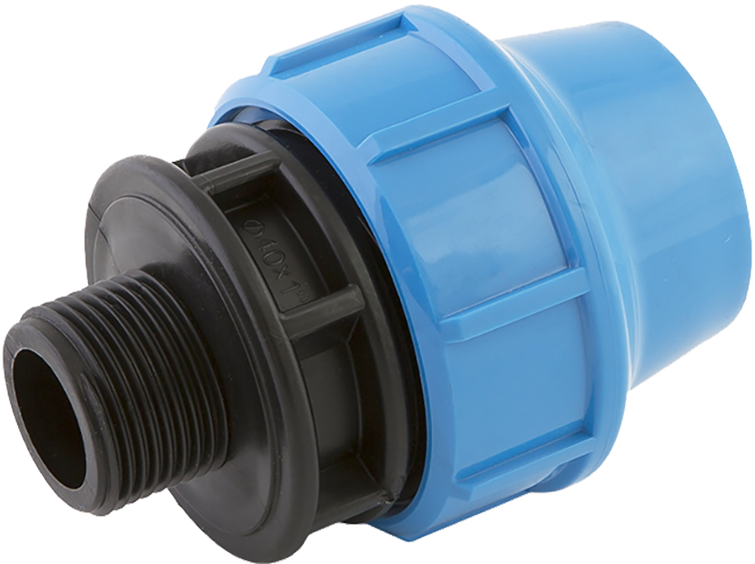 Муфта ПНД компрессионная ДЖИЛЕКС 40 мм х 1 1/4 НР 9005