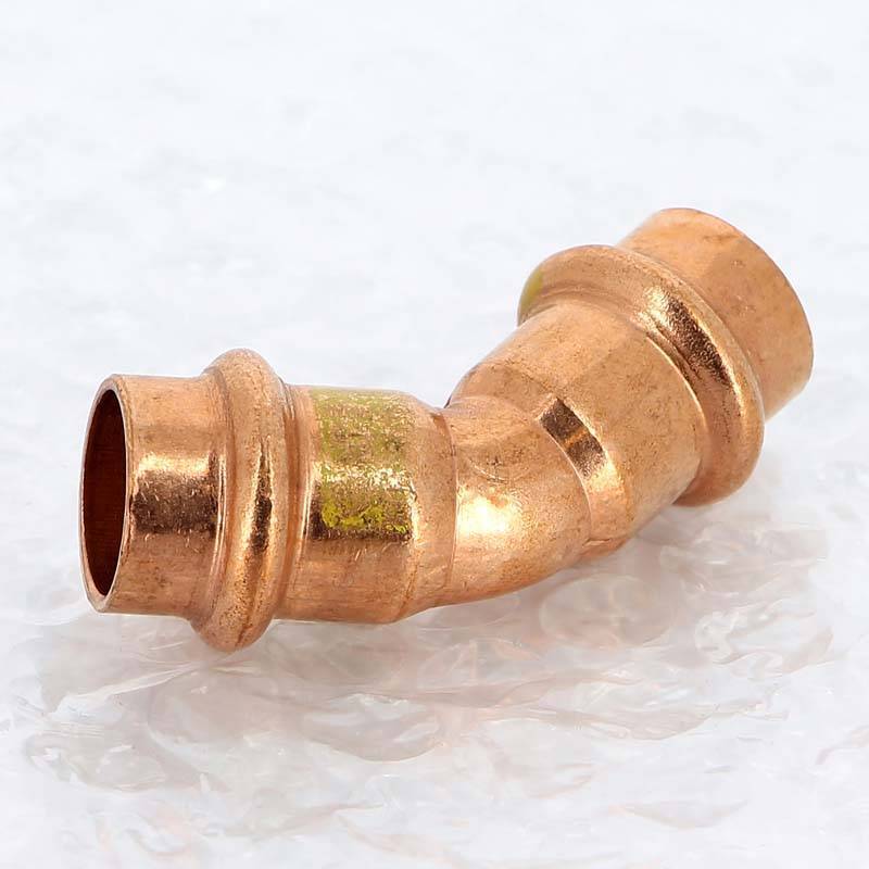 Угольник пресс 45° Viega Profipress G 22 мм медь 345624