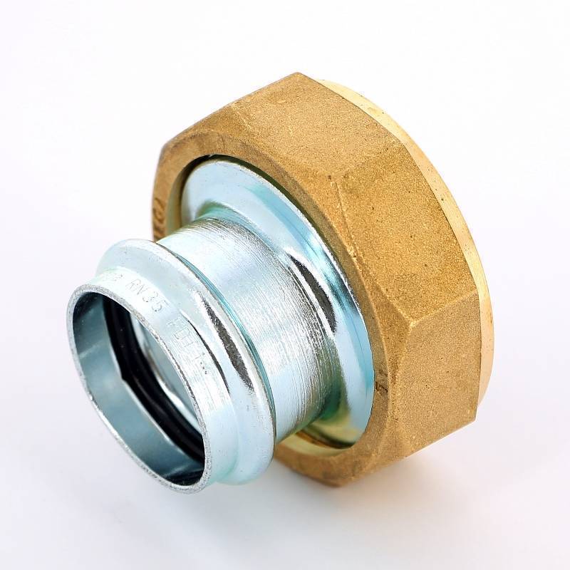 Муфта пресс Viega Prestabo с накидной гайкой 35х2 оцинкованная сталь 601119