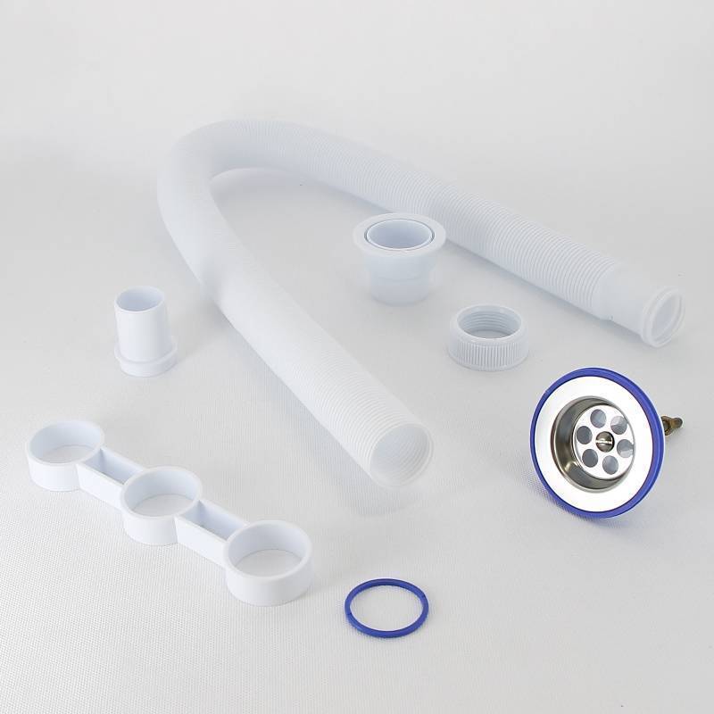 Сифон гофрированный Wirquin VIR 1 1/4 х 40/50 мм выпуск 70 мм L900 мм 30980312