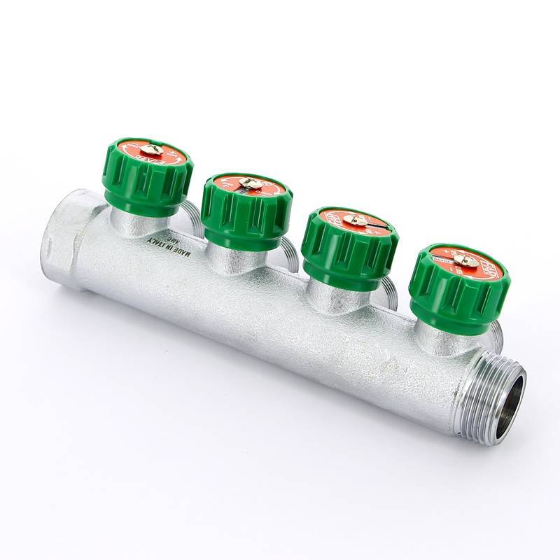 Коллектор проходной FAR 4 выхода 1 x 3/4 HP-BP Евроконус 45 мм FK 3824 134