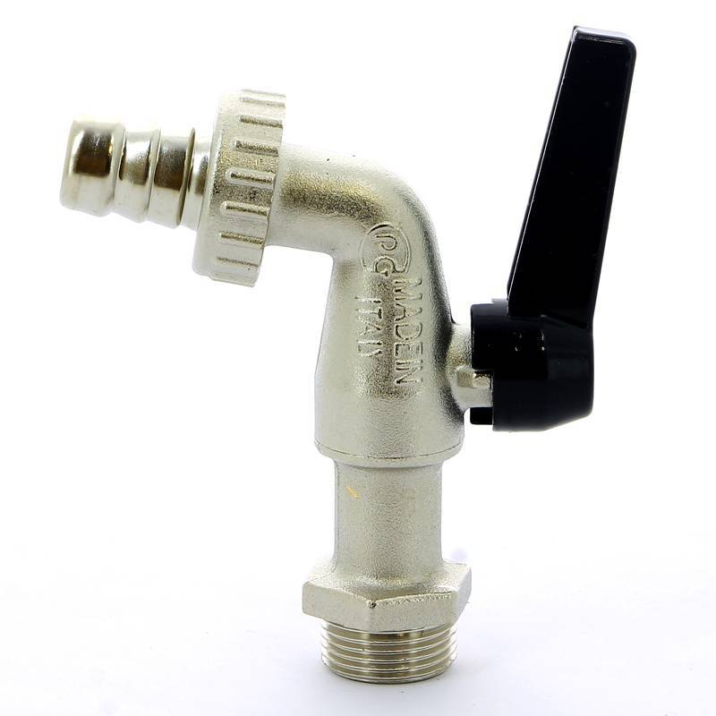 Кран шаровой садовый Bugatti Alaska 3/4 Н-штуцер рычаг 06890082