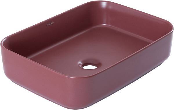 Раковина-чаша накладная Allen Brau Fantasy 50х36х12 см красная 4.11021.BD