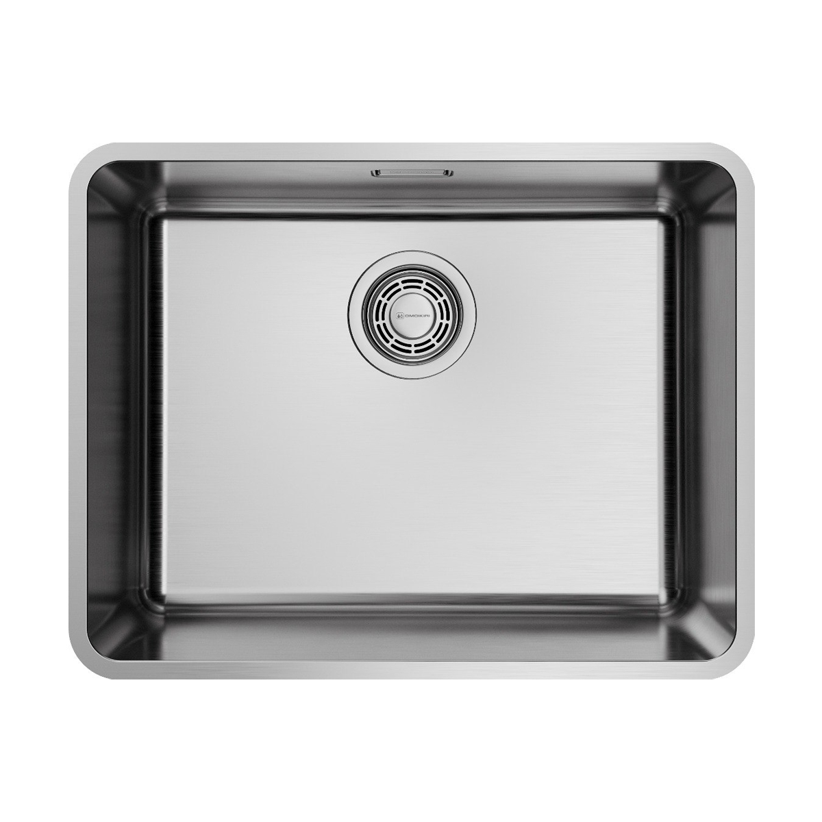 Кухонная мойка Omoikiri Omi 53-U/I Ultra IN нержавеющая сталь 53x18 см 4997408
