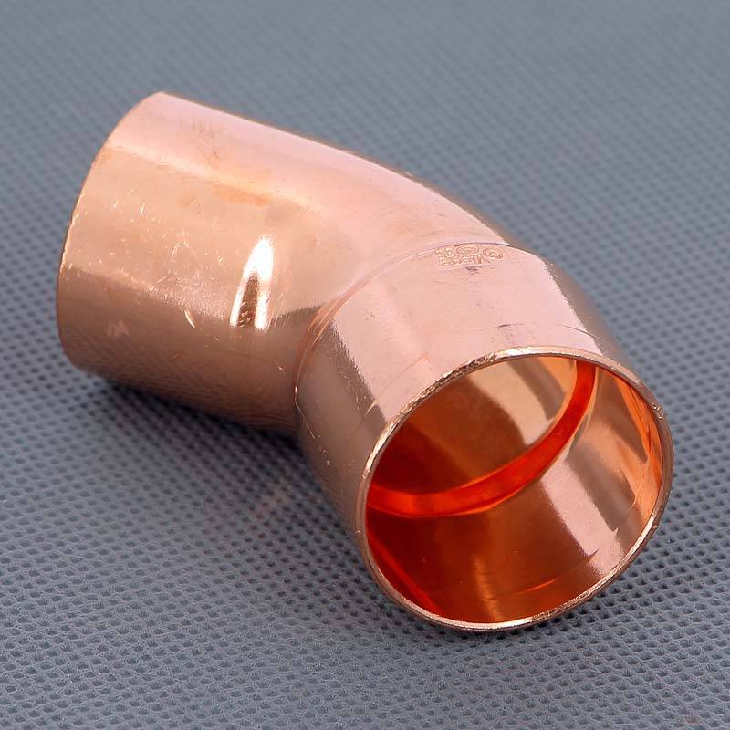 Угол медный 45 градусов однораструбный под пайку Viega 35 мм 104955