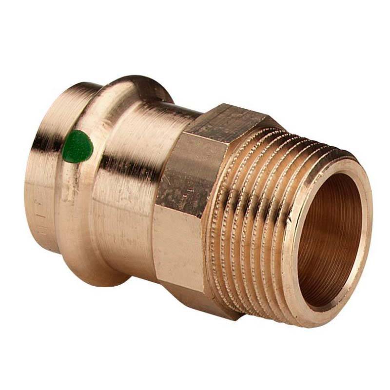 Муфта переходная пресс-Н Viega Sanpress бронза 28x3/4 297954