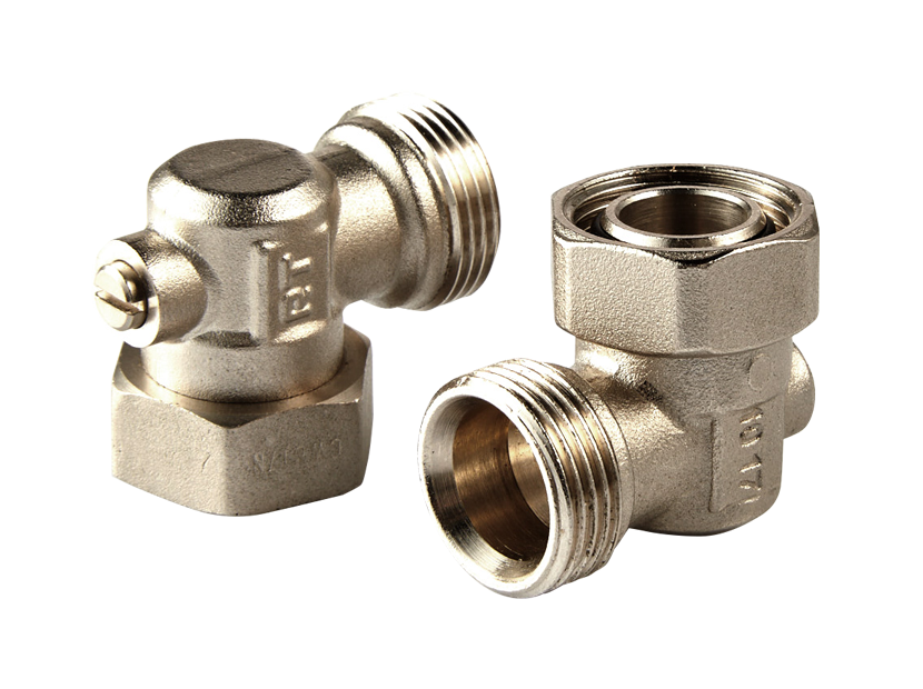 Клапан запорный угловой Royal Thermo 3/4 x 3/4 EK нижнего подключения RTE 07.0001