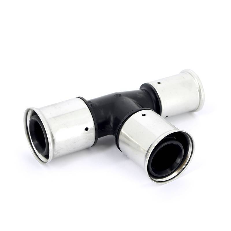 Тройник пресс PVDF Henco 40х40х32 мм 11PK-404032