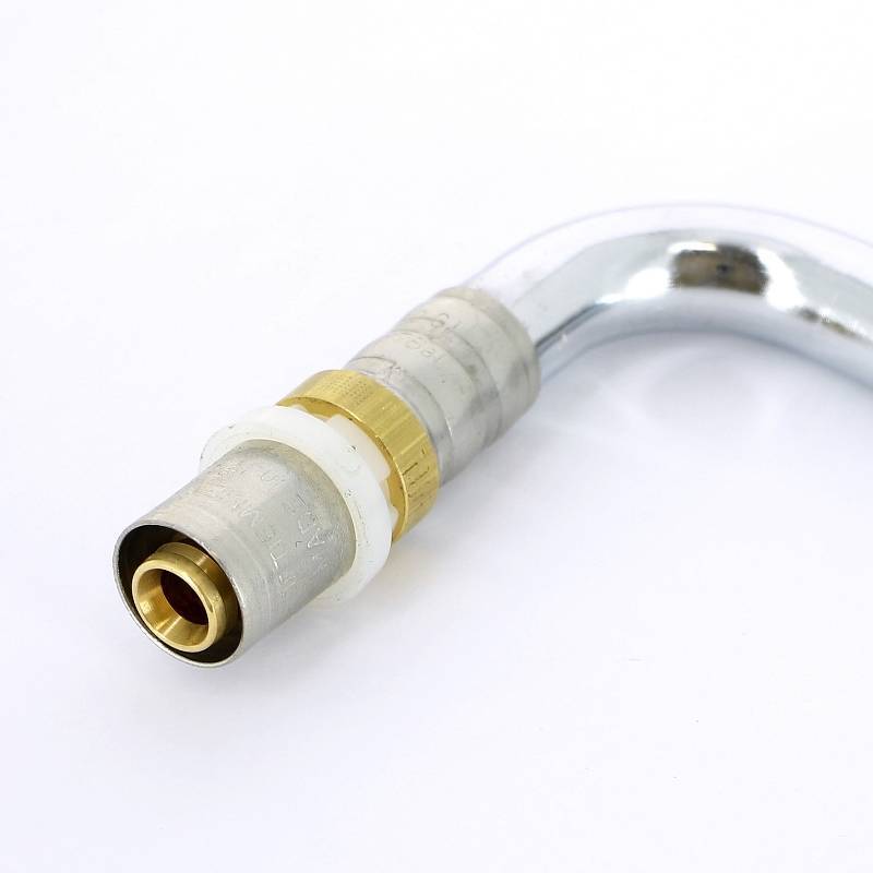 Угол пресс с трубкой для подключения радиатора Tiemme 16x15 мм L=300 мм 1650066