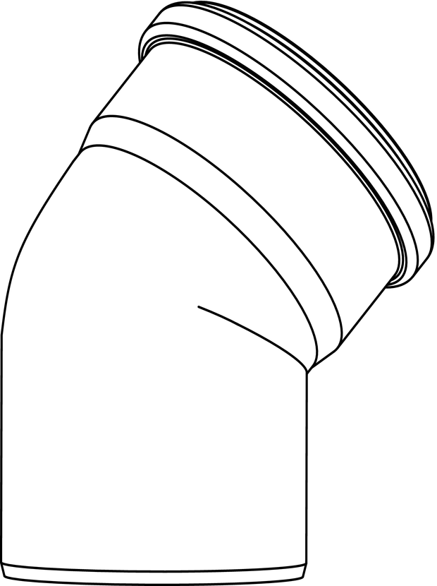 Отвод REHAU RAUPIANO PLUS 40/30° 1121114