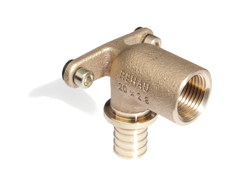 Угольник настенный REHAU RAUTITAN RX 20-Rp 1/2 с длинным патрубком 12456211001