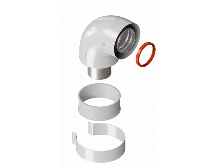 Колено коаксиальное Royal Thermo 60/100 90° FF RTE 07.011