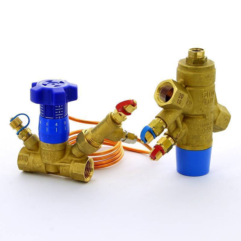 Комплект регулятора перепада давления CIM 767 и балансировочного клапана Cimberio 1/2 CIM 767L787ODP 12