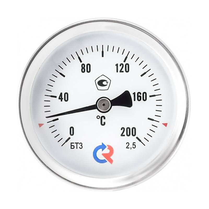 Термометр биметаллический Росма БТ-31.211 63/64 1/2 0-160 °C 00000002413