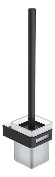 Ершик для унитаза Boheme Q подвесной хром/черный 10954-CR-B