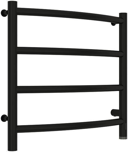 Полотенцесушитель электрический Сунержа Галант 4.0 500x500 мм правый матовый черный 31-0831-5050
