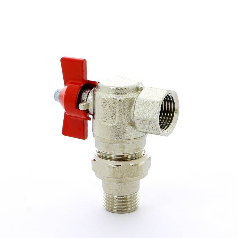 Кран шаровой ITAP IDEAL 1/2 НВ угловой с разъемным соединением бабочка 298