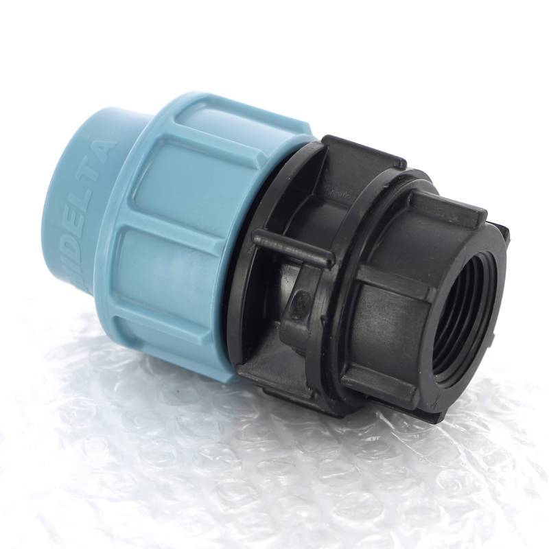 Муфта обжимная Unidelta для труб ПНД с внутренней резьбой 25х3/4 1004025003