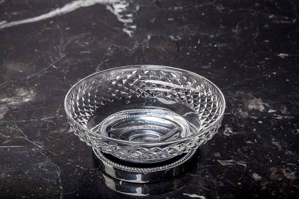 Мыльница настольная Boheme Murano Cristal хром 10204