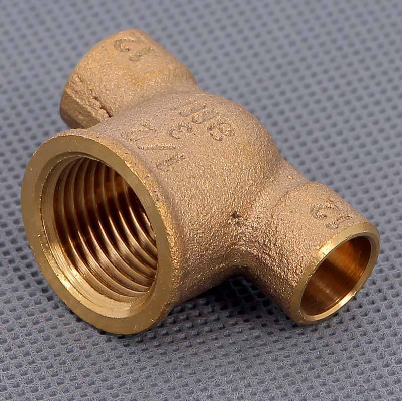 Тройник бронзовый под пайку Viega 12х1/2 ВР 150600