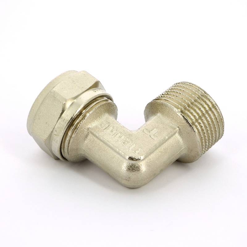 Угол обжимной никелированный Tiemme 20х3/4 наружная резьба 1600028