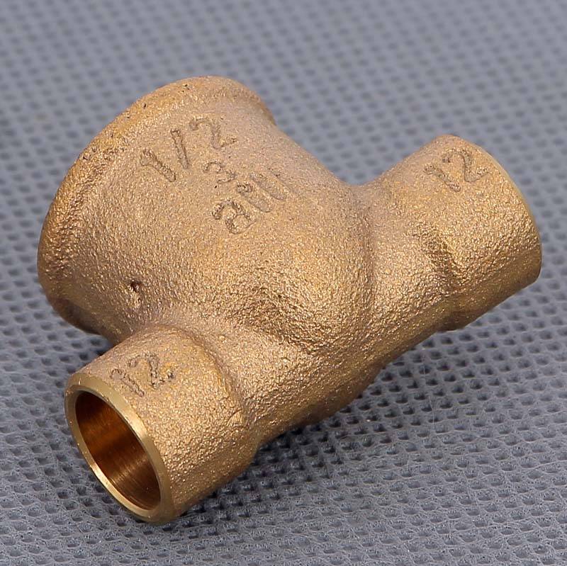 Тройник бронзовый под пайку Viega 12х1/2 ВР 150600