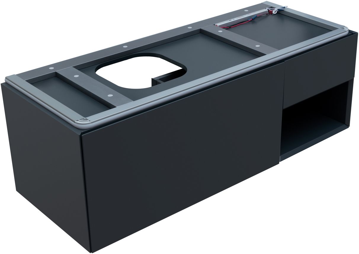 Тумба под раковину Allen Brau Infinity 119,2x45,6x40,8 см антрацит 1.21006.AM