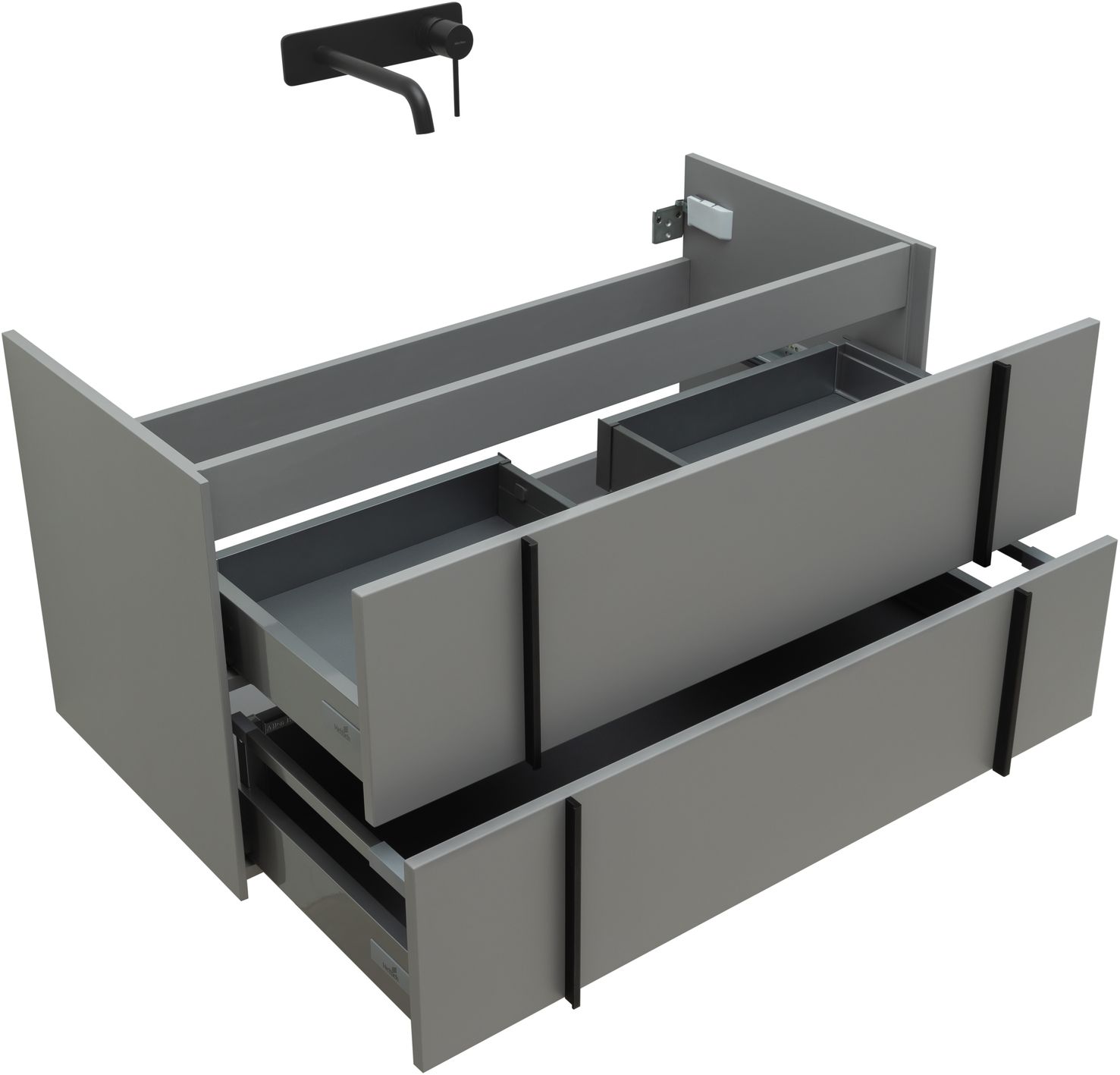 Тумба под раковину Allen Brau Reality 100x46.2x50 см платина 1.32007.PGM