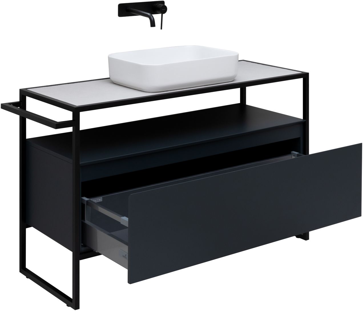 Тумба под раковину Allen Brau Priority 120x45x75 см антрацит 1.31004.AM