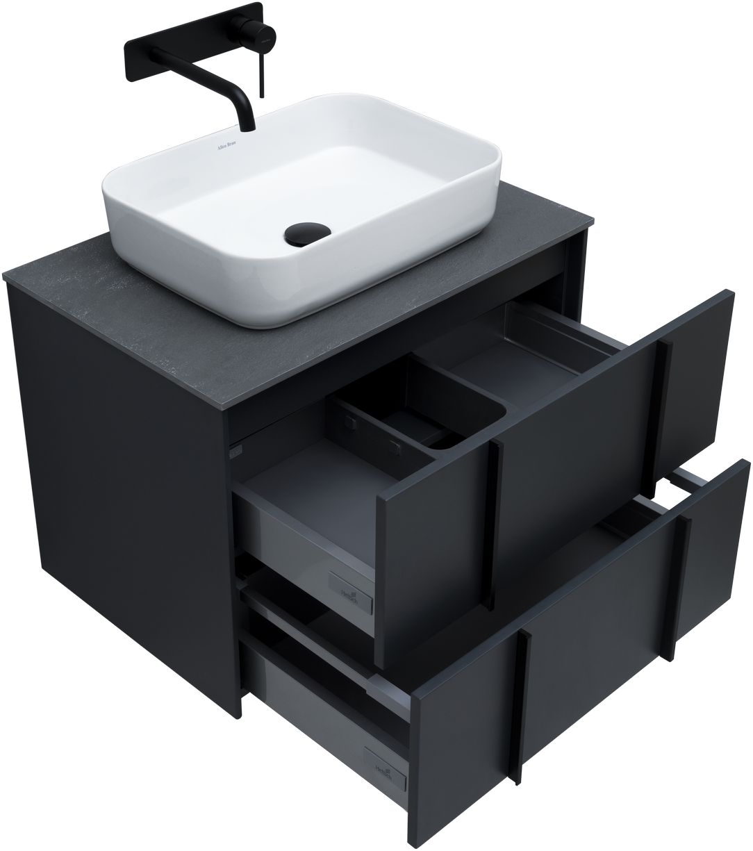 Тумба под раковину Allen Brau Reality 70x46.2x50 см антрацит 1.32004.AM