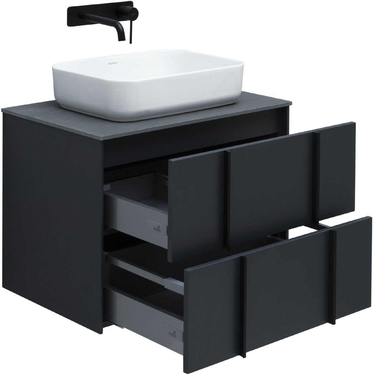 Тумба под раковину Allen Brau Reality 70x46.2x50 см антрацит 1.32004.AM