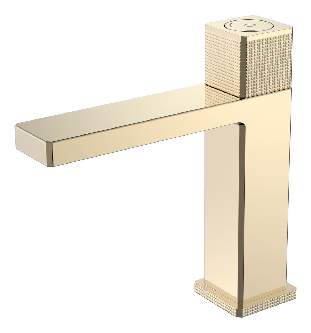 Смеситель для раковины автоматический Boheme Quad золото 159-G