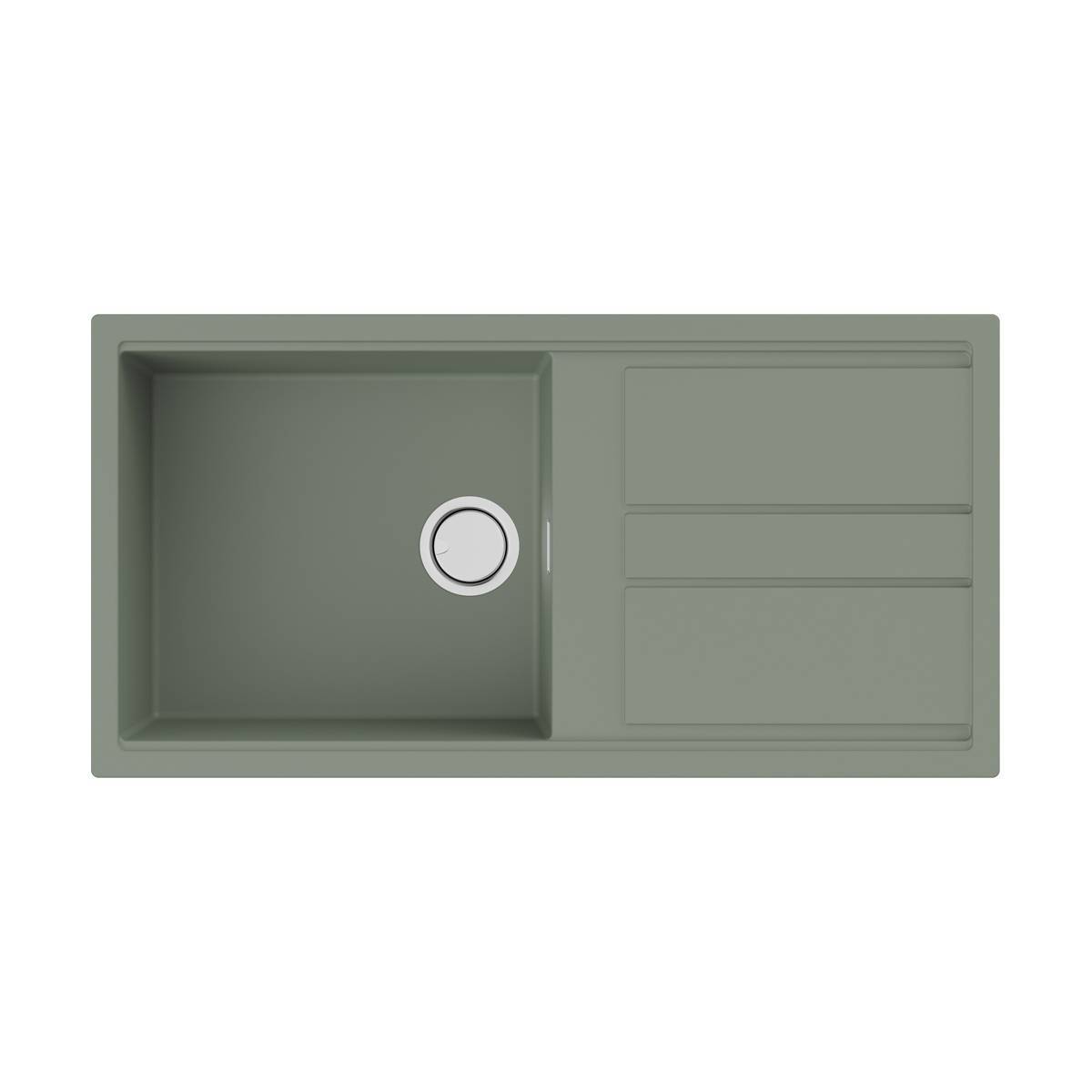 Кухонная мойка Omoikiri Kitagawa 100-WG Artceramic 100x51 см wind green 4993251