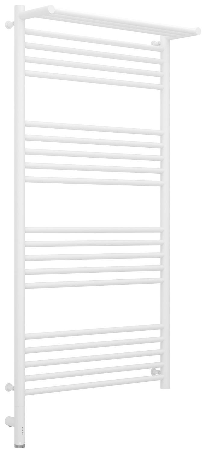 Полотенцесушитель электрический Сунержа Богема 3.0 с 1 полкой 632x1324 мм левый матовый белый 30-5806-1260