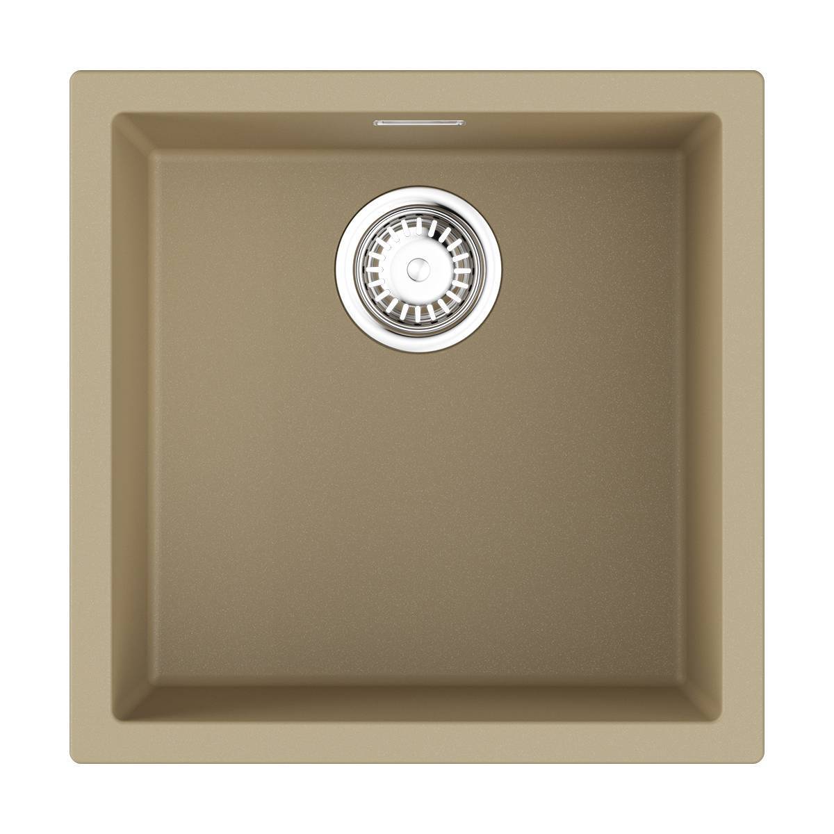 Кухонная мойка Omoikiri Yamakawa 45T-U/I-CH Tetogranit 45.6 x 45.6 см шампань 4993426