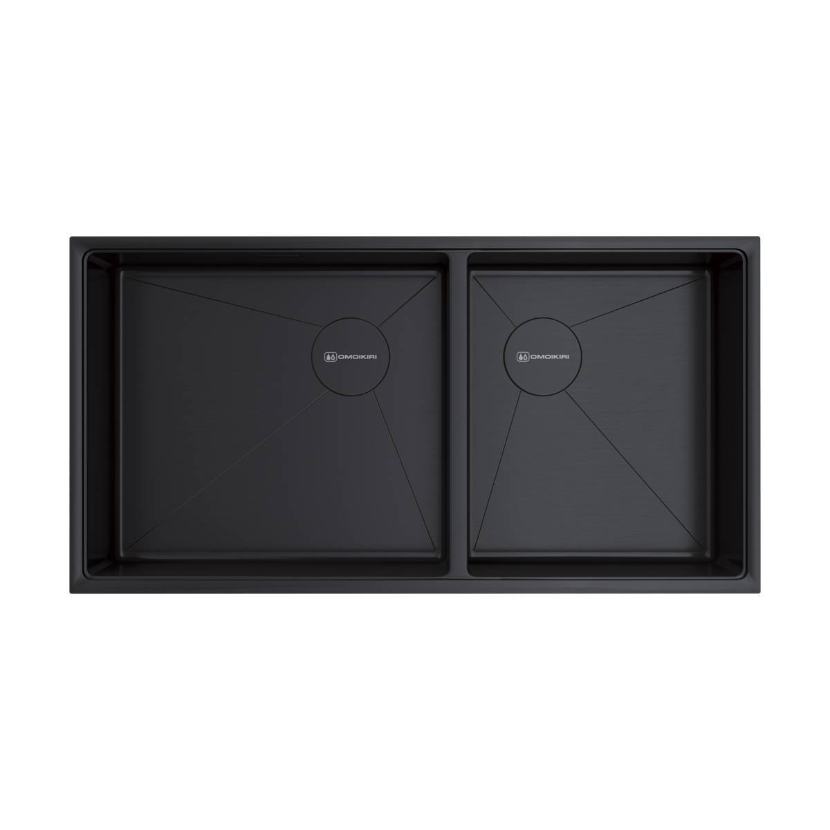 Кухонная мойка Omoikiri Taki 85-2-LB-U/IF Side-GB 85x44 см графит 4997039