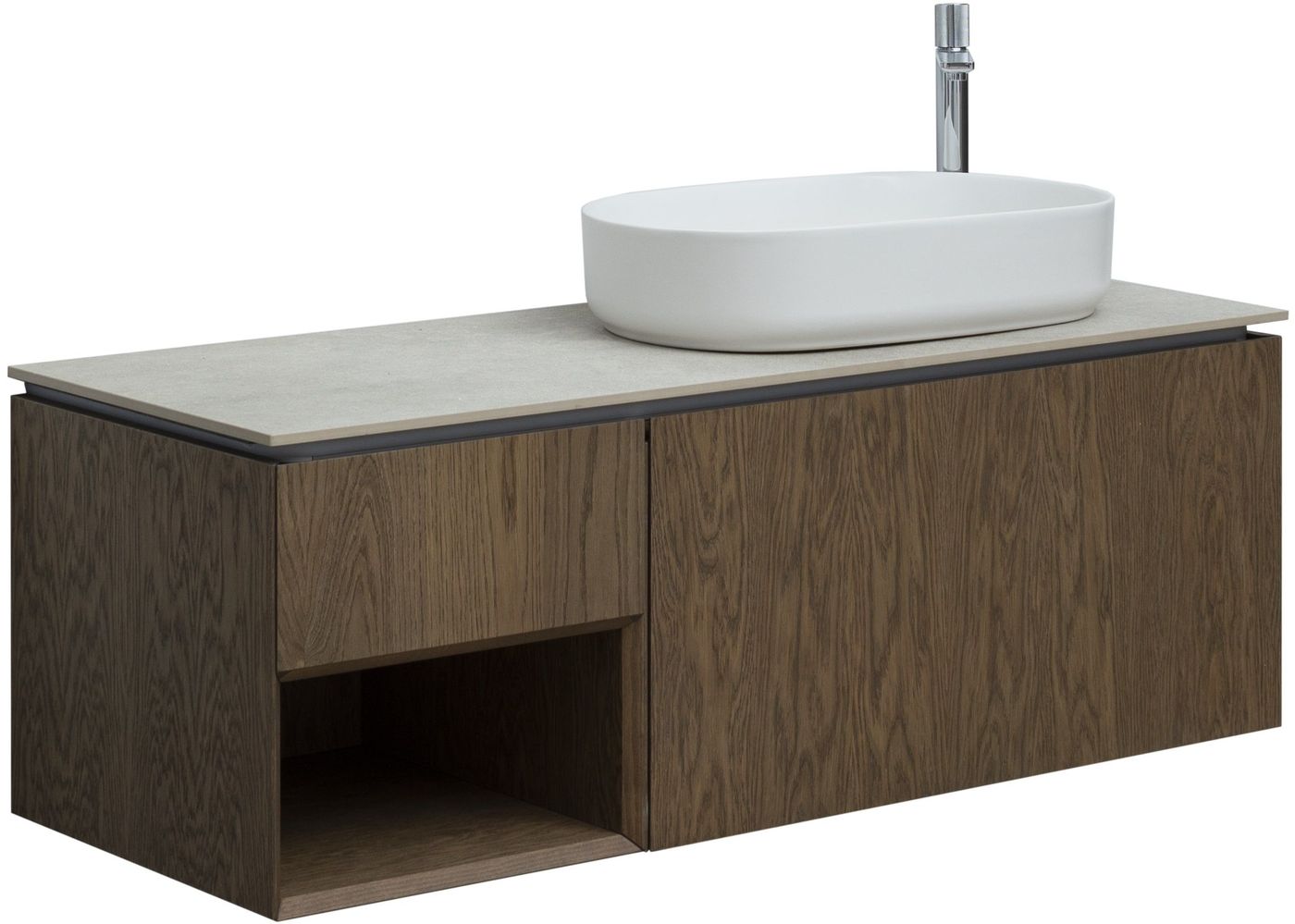 Тумба под раковину Allen Brau Infinity 119,2x45,6x40,8 см дуб 1.21008.NO