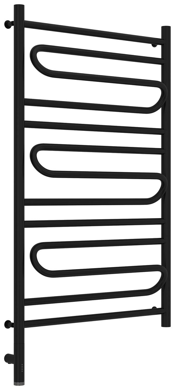 Полотенцесушитель электрический Сунержа Элегия 3.0 632x1124 мм левый матовый черный 31-5818-1060