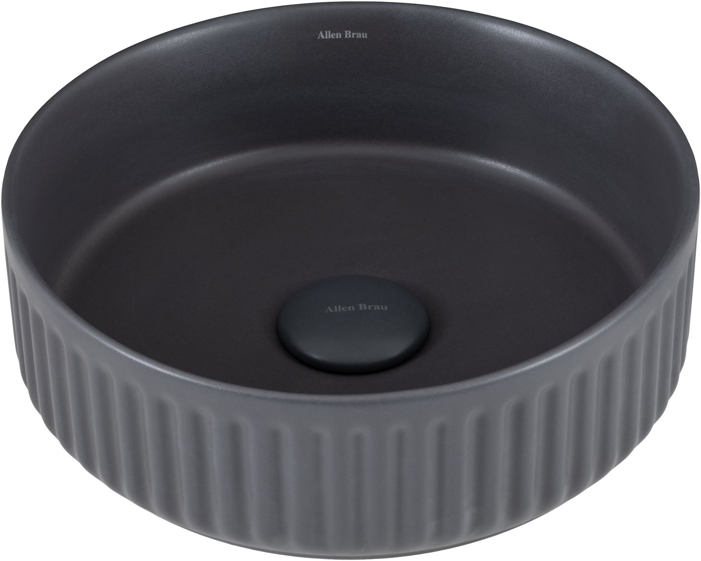 Раковина-чаша Allen Brau Fantasy 36х36х12 см антрацит 4.11032.AN