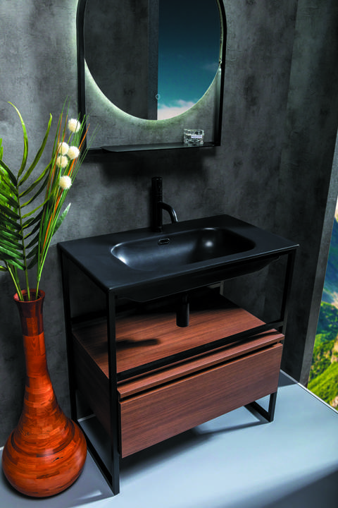 Консоль напольная Armadi Art Loft 80х45х85 см черный 893-080