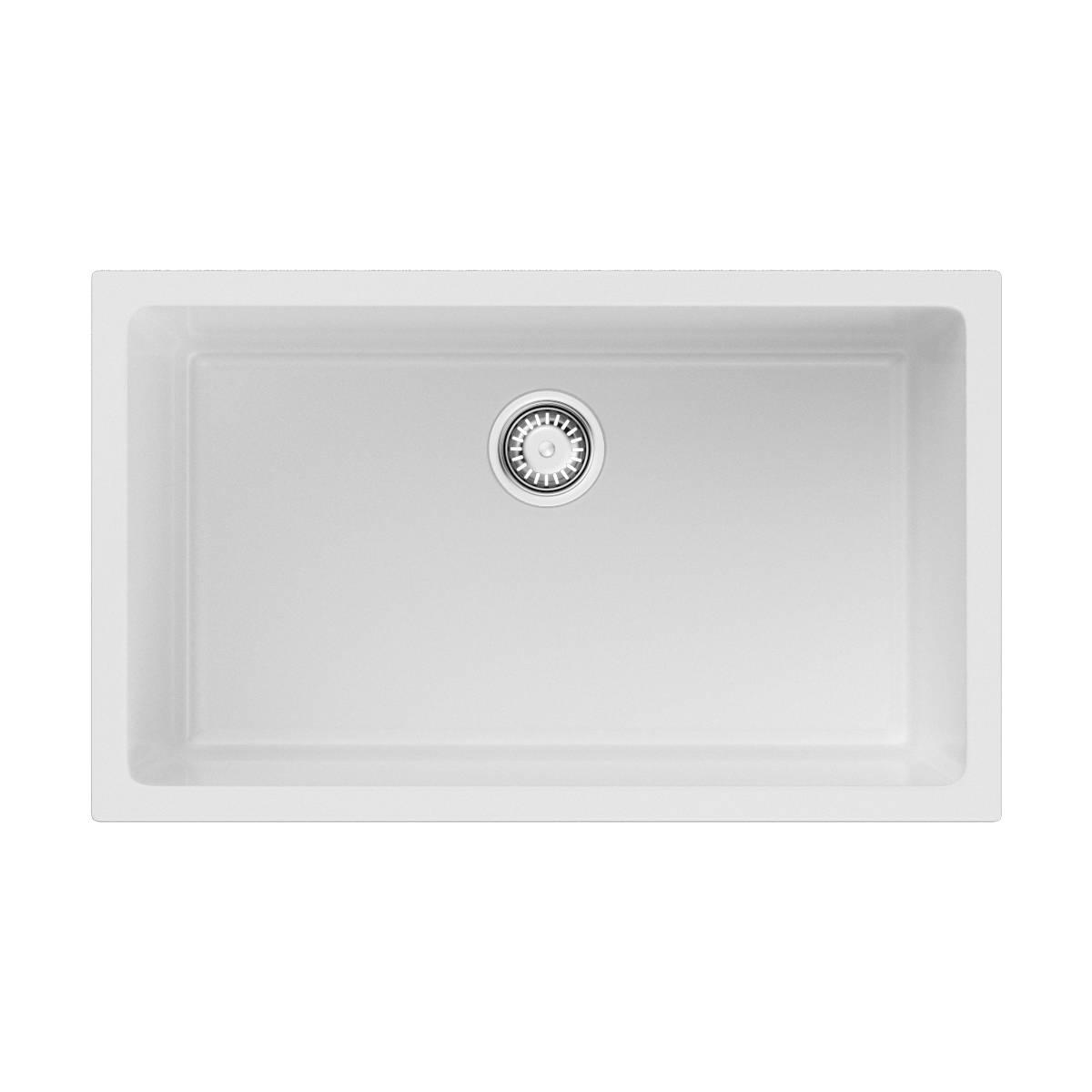 Кухонная мойка Omoikiri Okinoshima 76-U/I-WH Glossy Natceramic 76x46 см белый 4997151