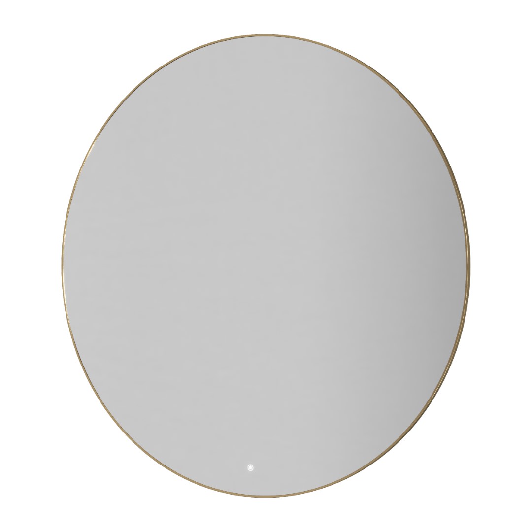 Зеркало круглое Boheme с LED-подсветкой, сенсором и антизапотеванием 120x120 см золото 545-120-G