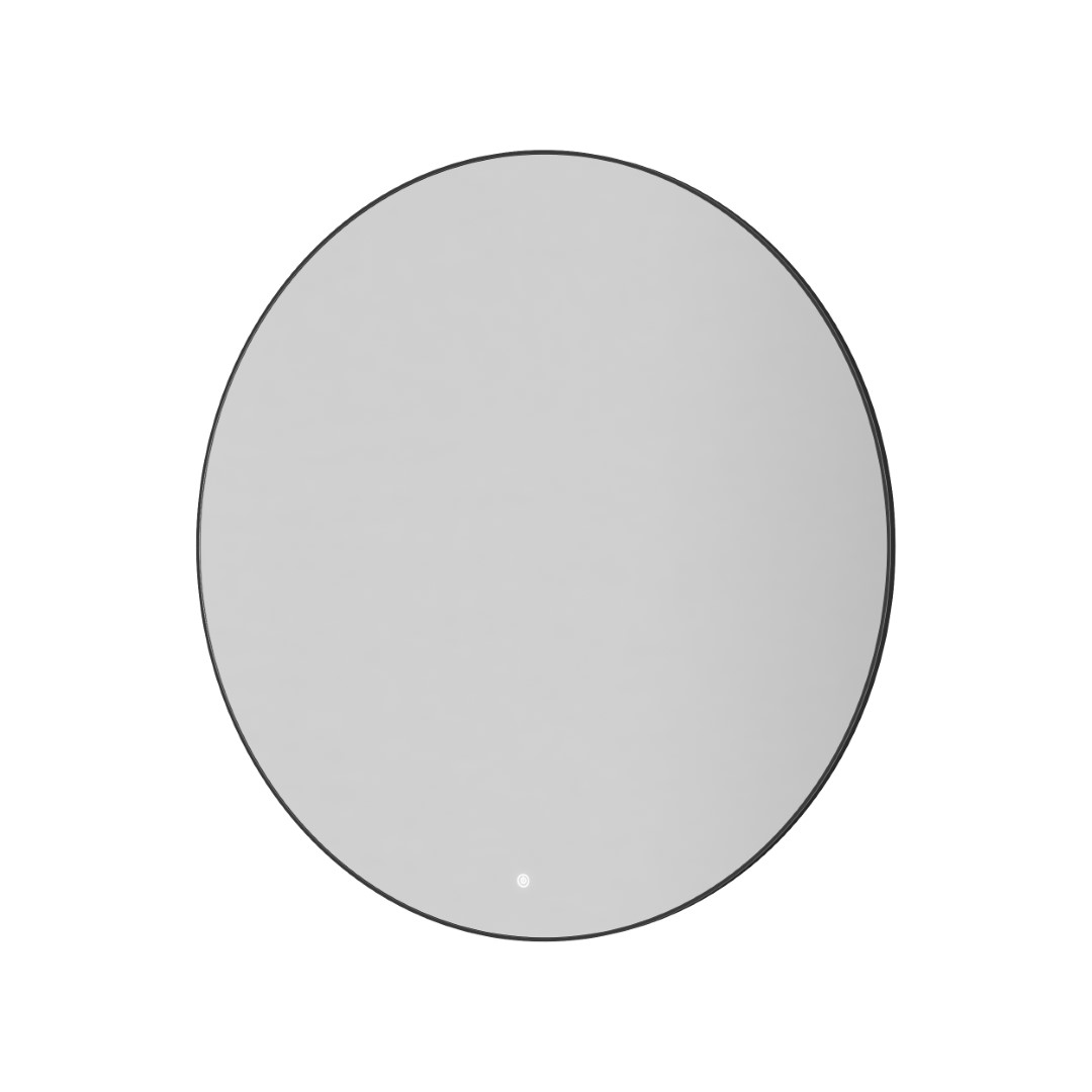Зеркало круглое Boheme 100x100 см с LED-подсветкой сенсором и антизапотеванием оружейная сталь 545-100-GM