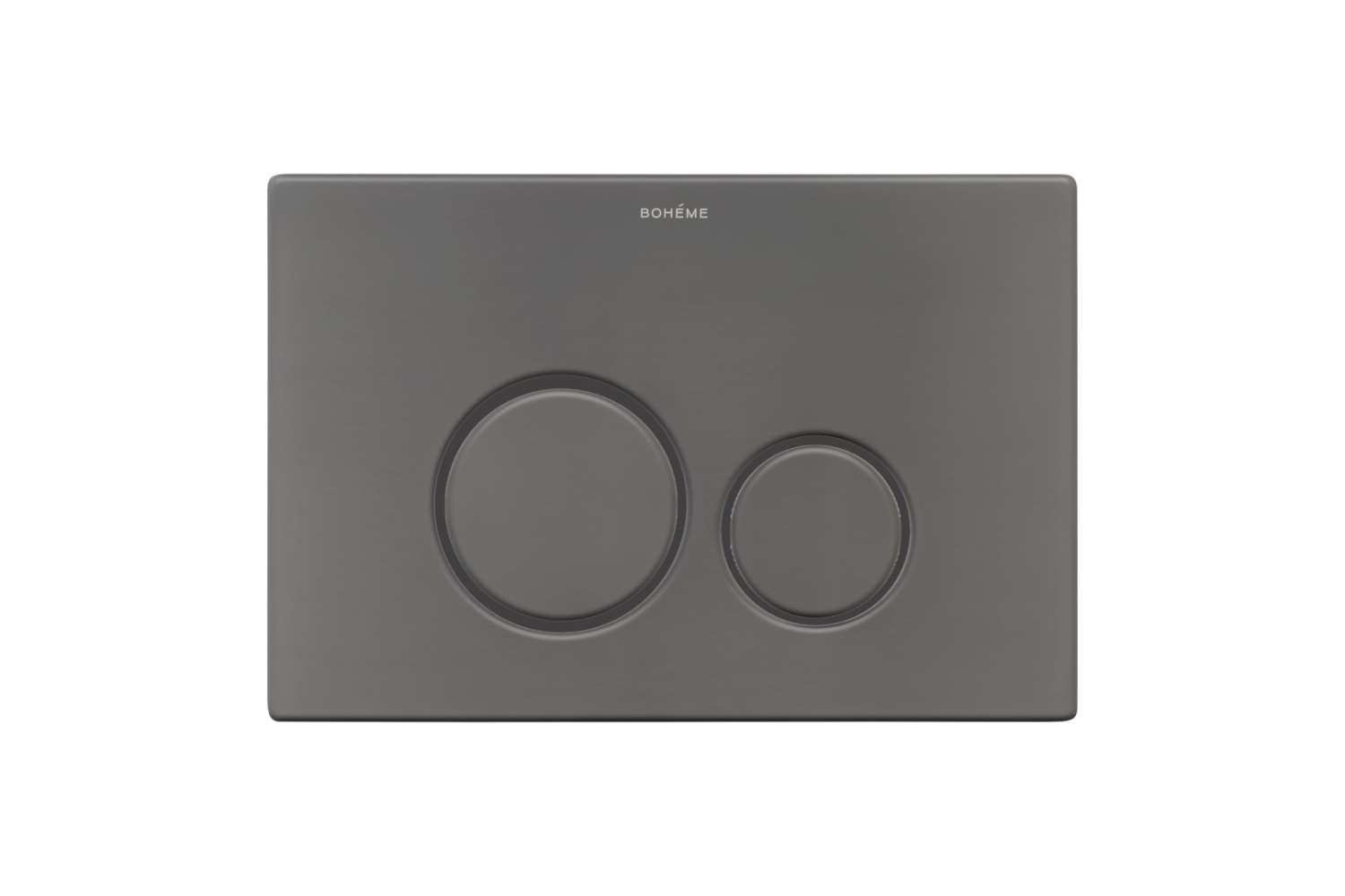 Кнопка смыва Boheme для инсталляции ультраплоская 2 режима нержавеющая сталь графит 649-GM