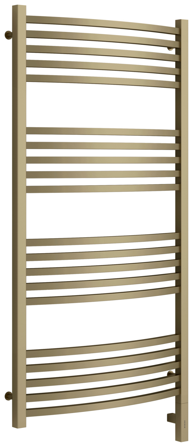 Полотенцесушитель электрический Сунержа Аркус 3.0 630x1320 мм правое подключение золотой шёлк матовый 32-5705-1260